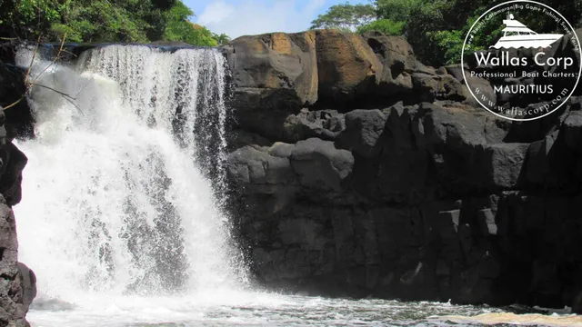 Grand River South East waterfall in Mauritius